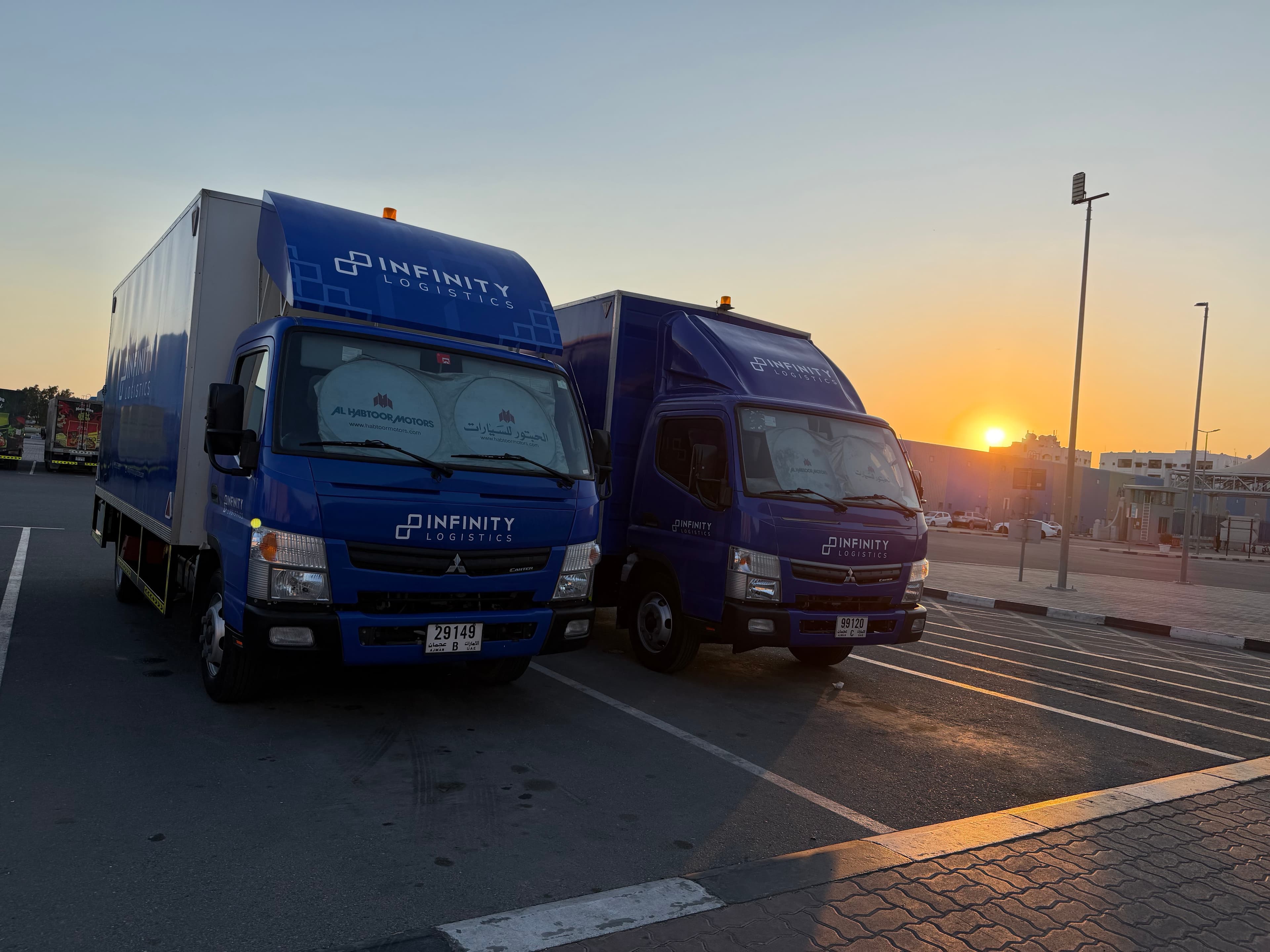 Infinity Logistics express delivery fleet